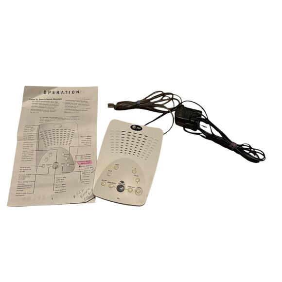 AT&T Digital Answering Machine System Model 1718 Time & Day Stamp Untested Parts - Picture 1 of 6